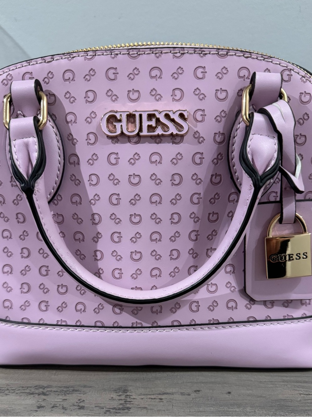 GUESS Pink Dome Satchel Crossbody